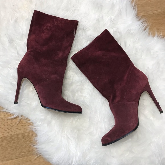 BCBG | Valor Mid-Calf Suede Bootie Size 8.5 - Picture 3 of 7